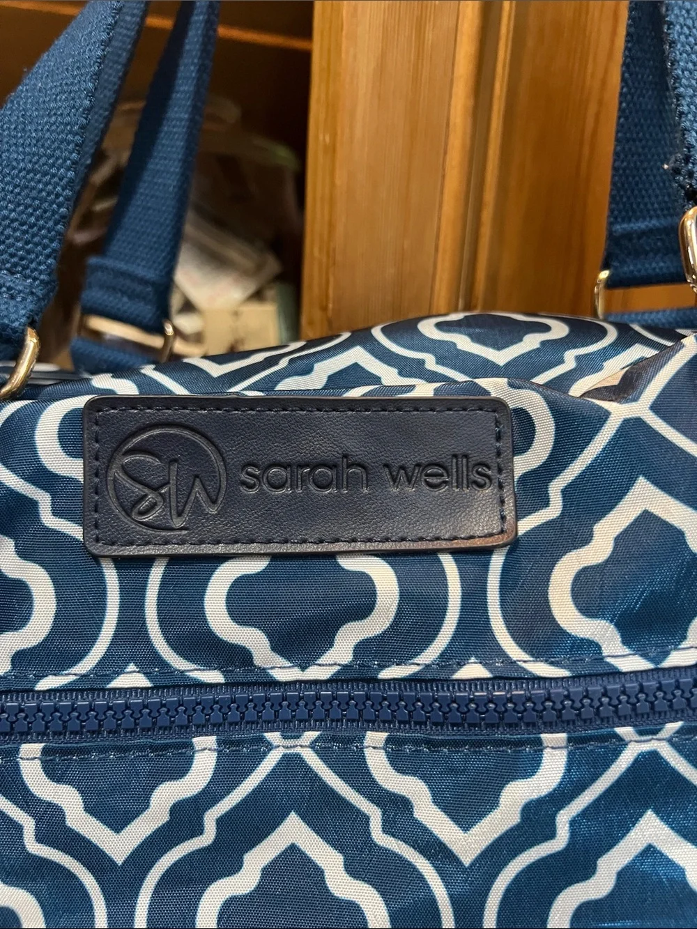 Sarah Wells stylish navy